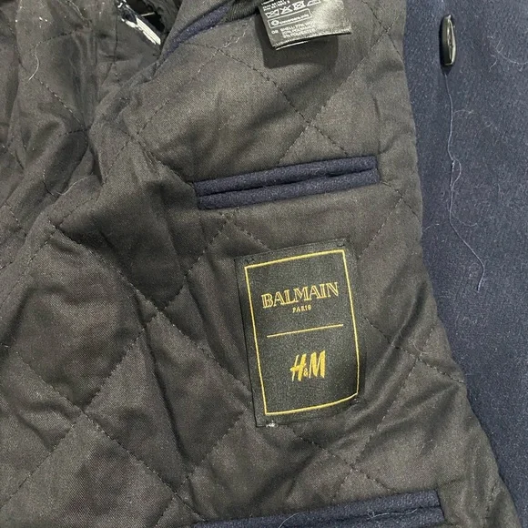 Balmain x H&M wool peacoat - Picture 9 of 12
